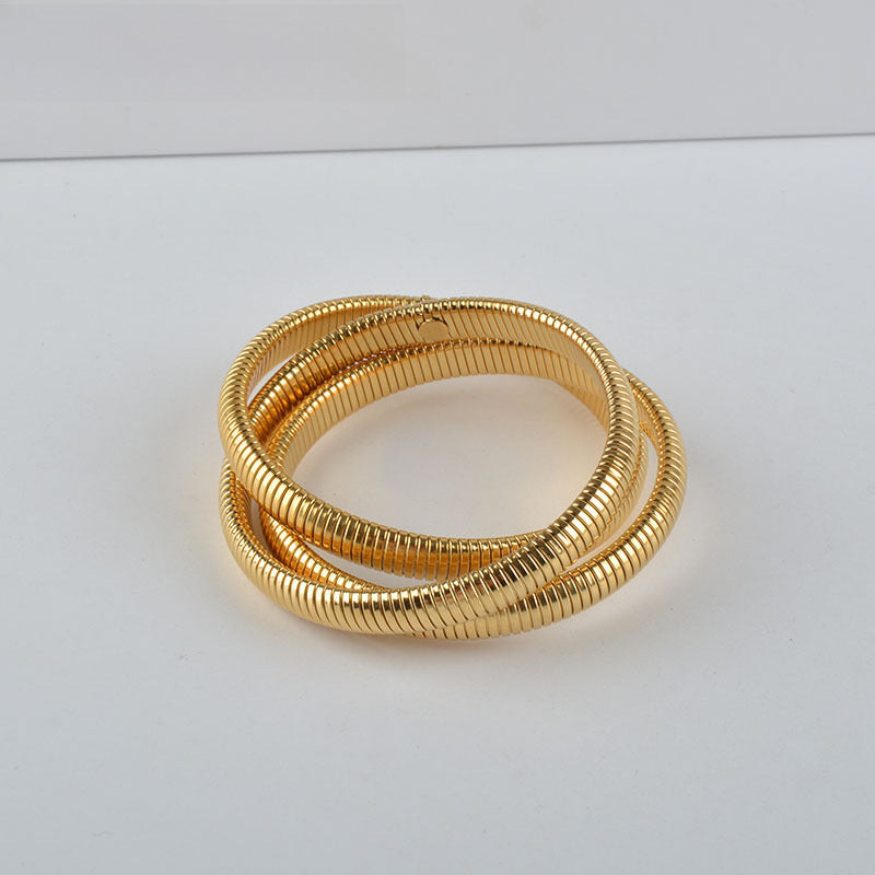 Wholesale  three-layer wide-brimmed bracelet personalized design bracelet